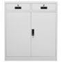 Voir la diapositive 2 : VIDAXL Armoire de bureau Gris clair 90x40x102 cm Acier