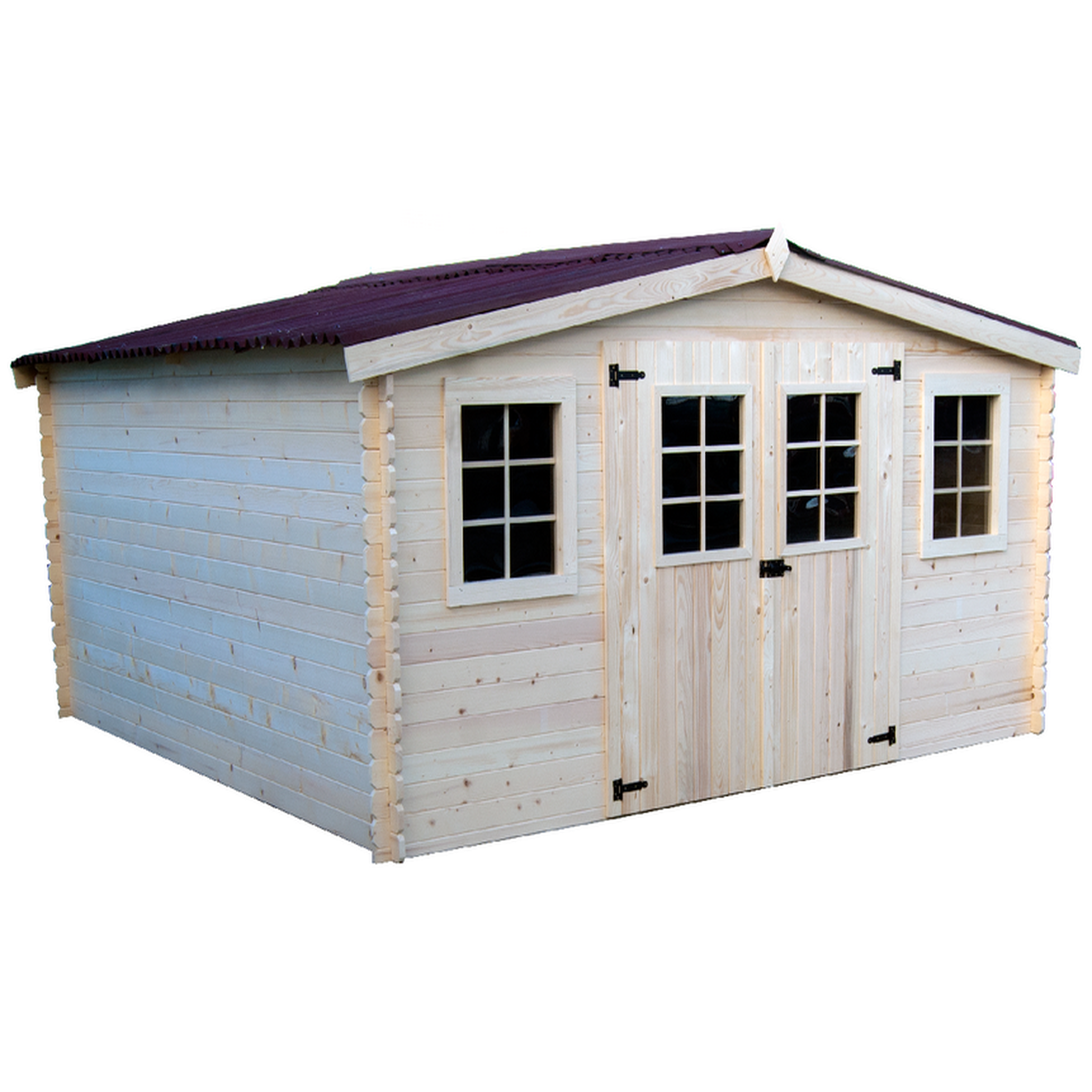 Hisense Abri de jardin sans plancher 16.81 m² bois naturel - ba 4040.02 n
