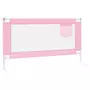 VIDAXL Barriere de securite de lit d'enfant Rose 150x25 cm Tissu