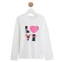 Voir la diapositive 1 : INEXTENSO T-shirt manches longues blanc fille 