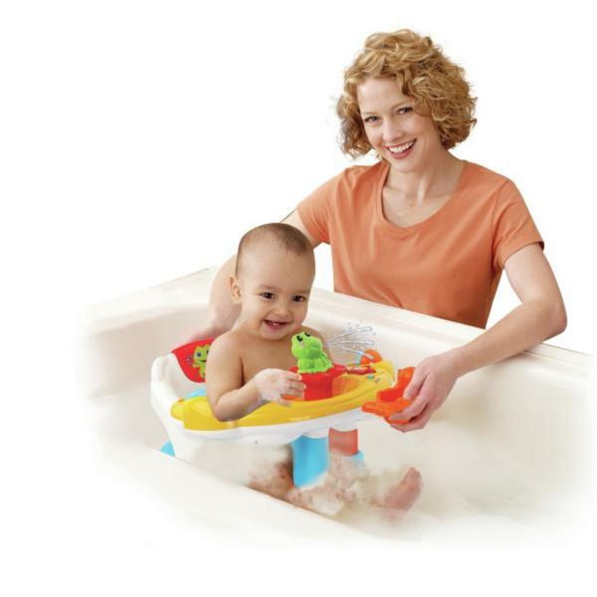 VTECH BABY Transat - Anneau VTECH BABY - Jouet de Bain - Super Siege de Bain Interactif 2 en 1