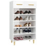 Voir la diapositive 4 : VIDAXL Armoire a chaussure Blanc brillant 60x35x105 cm Bois ingenierie