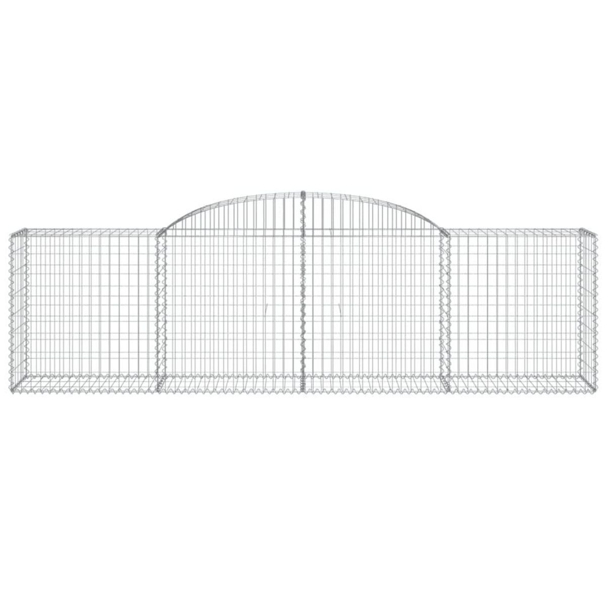 VIDAXL Paniers a gabions arques 30 pcs 300x50x80/100 cm fer galvanise