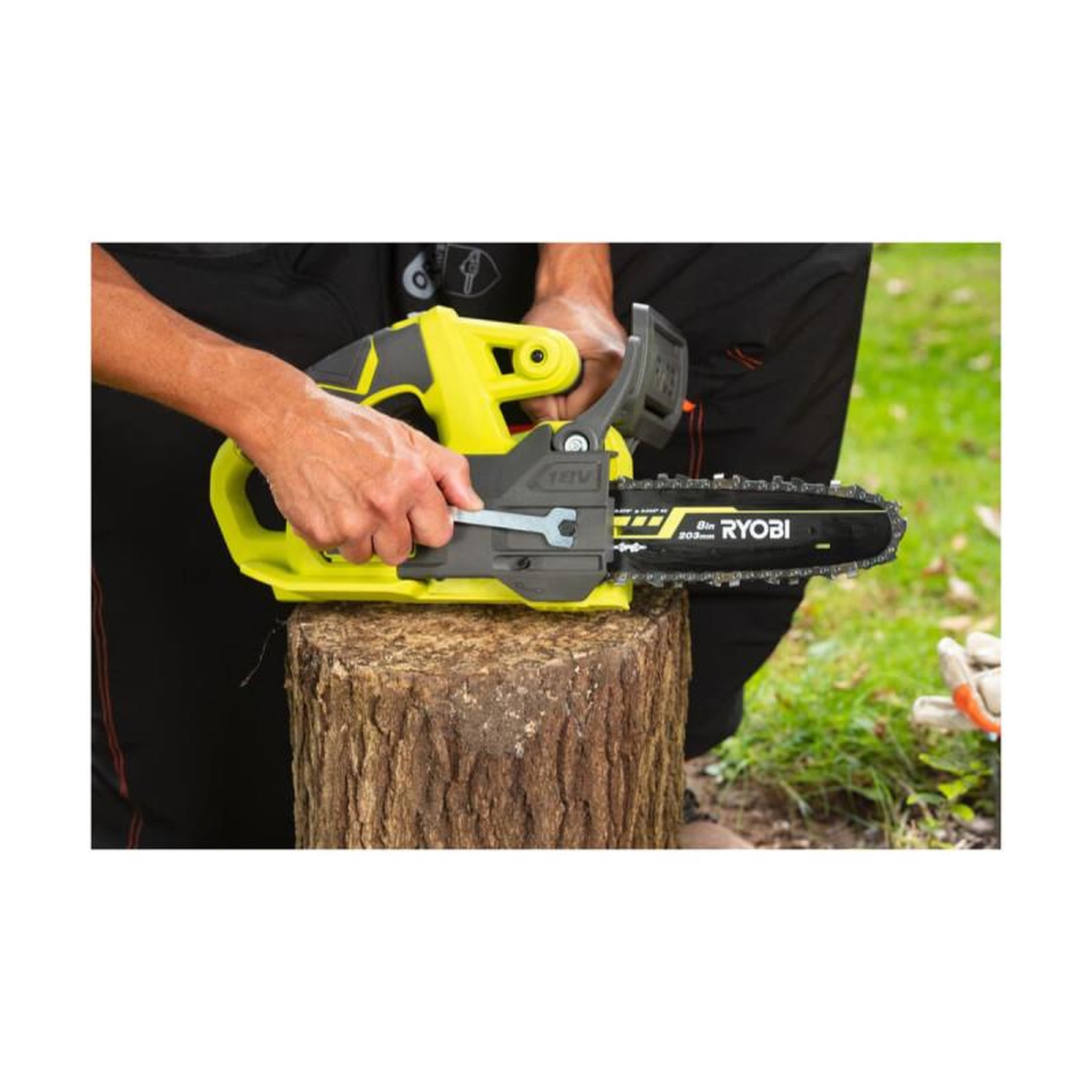 Voir la diapositive 5 : Ryobi Tronçonneuse ryobi 18v one+ - sans batterie ni chargeur - ry18cs20a-0