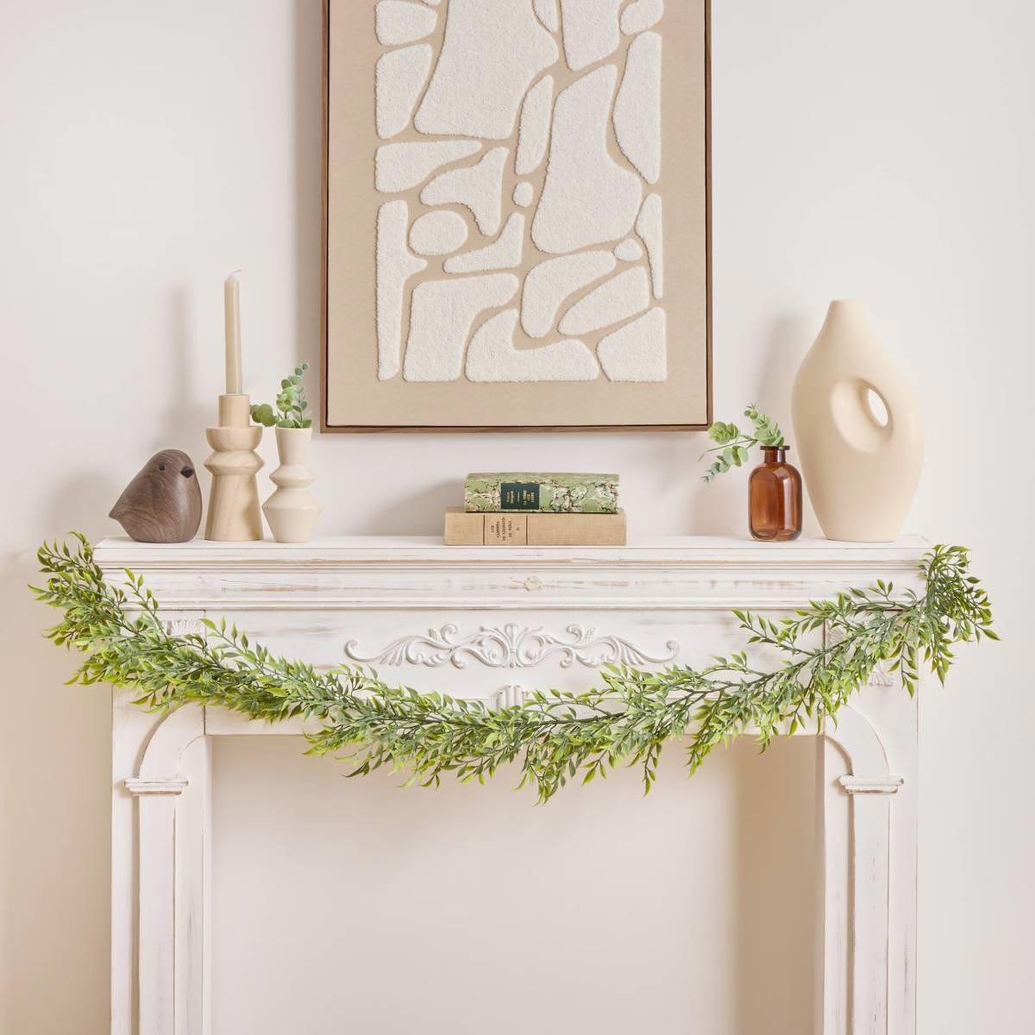 Voir la diapositive 4 : ATMOSPHERA Eucalyptus artificiel tombant  james  80cm vert