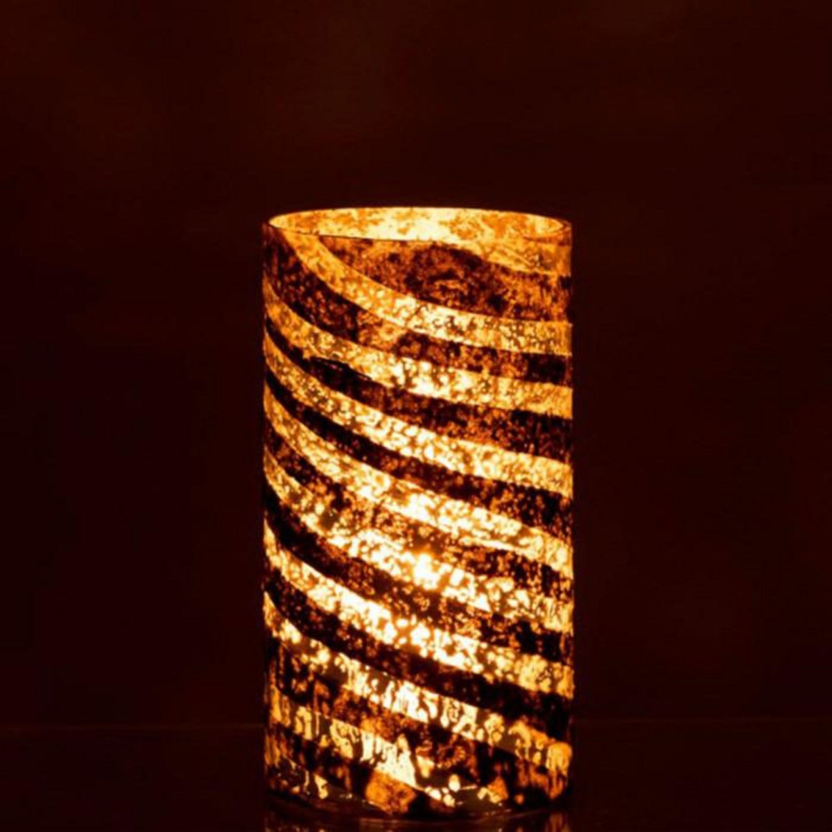 Paris Prix Vase Design en Verre  Lignes  26cm Argent