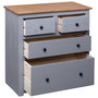 Voir la diapositive 5 : VIDAXL Buffet Gris 80x40x83 cm Pin Gamme Panama
