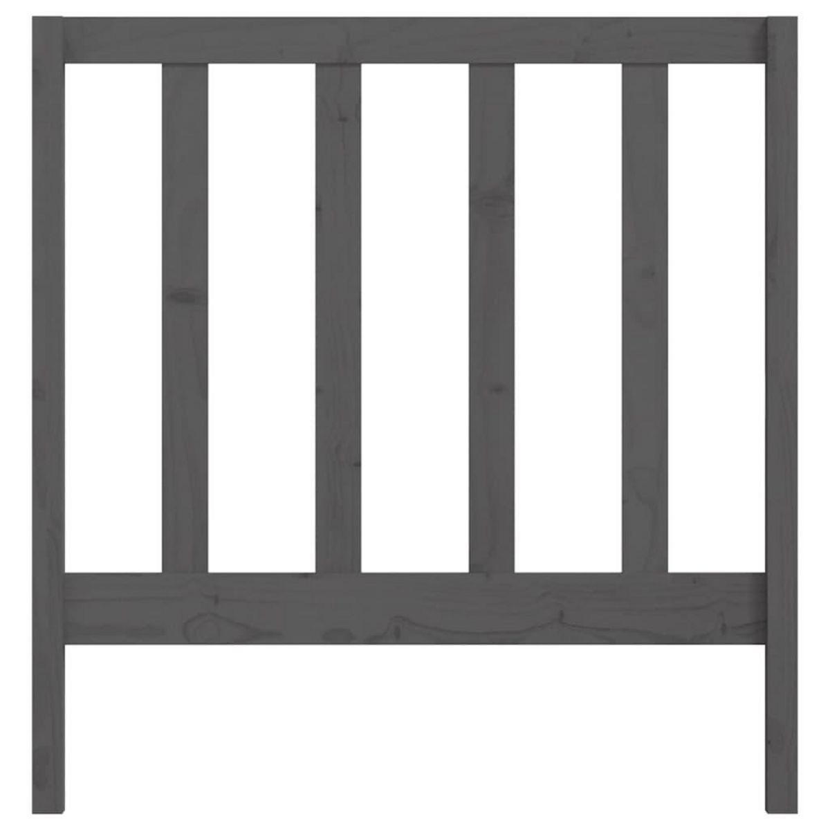 VIDAXL Tete de lit Gris 95x4x100 cm Bois massif de pin