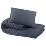 Voir la diapositive 6 : VIDAXL Ensemble de housse de couette Anthracite 200x220 cm Microfibre