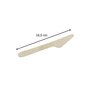 Voir la diapositive 3 : Fackelmann Lot de 30 couteaux en bois jetables Fackelmann Move
