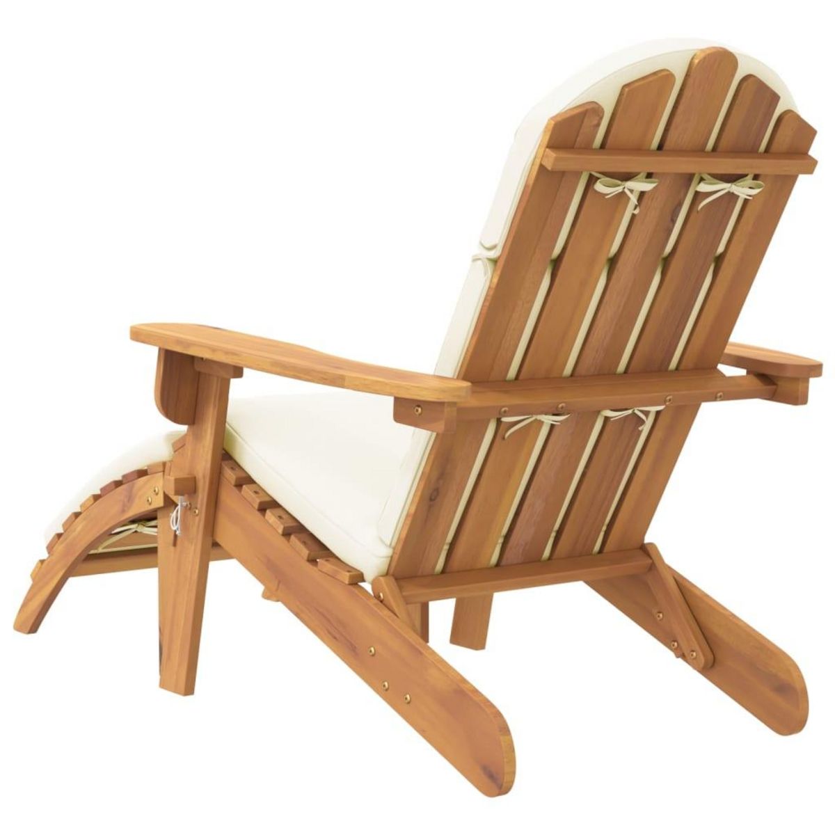 VIDAXL Chaise de jardin Adirondack et repose-pieds bois massif acacia
