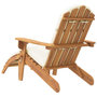Voir la diapositive 5 : VIDAXL Chaise de jardin Adirondack et repose-pieds bois massif acacia