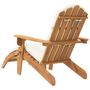 Voir la diapositive 5 : VIDAXL Chaise de jardin Adirondack et repose-pieds bois massif acacia