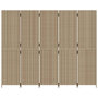 Voir la diapositive 5 : VIDAXL Cloison de separation 5 panneaux beige resine tressee