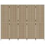 Voir la diapositive 5 : VIDAXL Cloison de separation 5 panneaux beige resine tressee