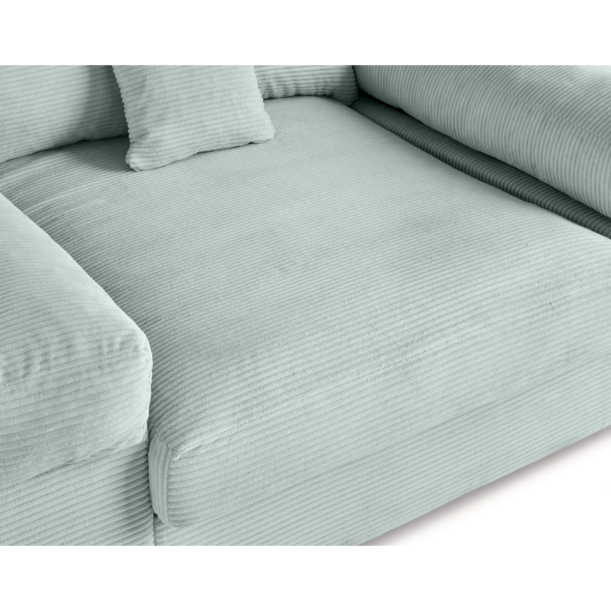 LISA DESIGN Aspen - fauteuil xl - assise profonde - velours côtelé