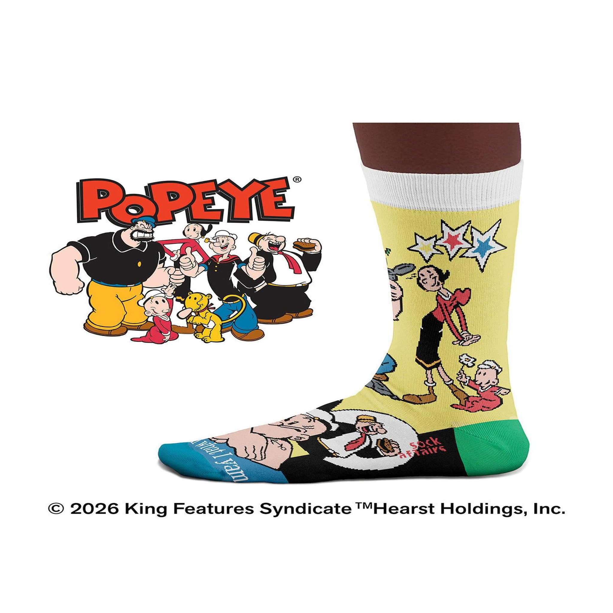 Voir la diapositive 3 : SOCK AFFAIRS Chaussettes popeye i yam what i yam