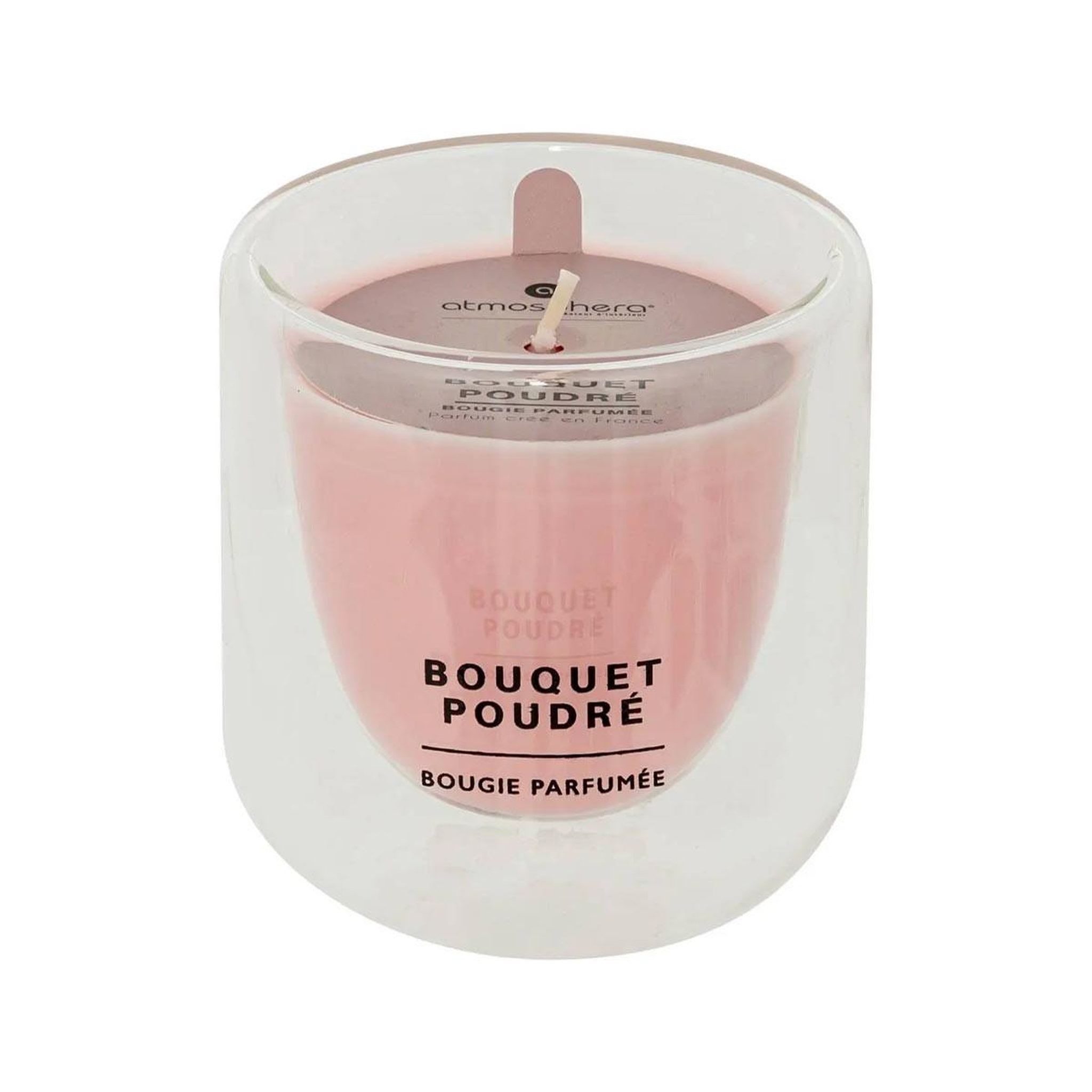 Voir la diapositive 2 : COMPTOIR DE LA BOUGIE Bougie parfumée en verre  ilan  130g bouquet poudré