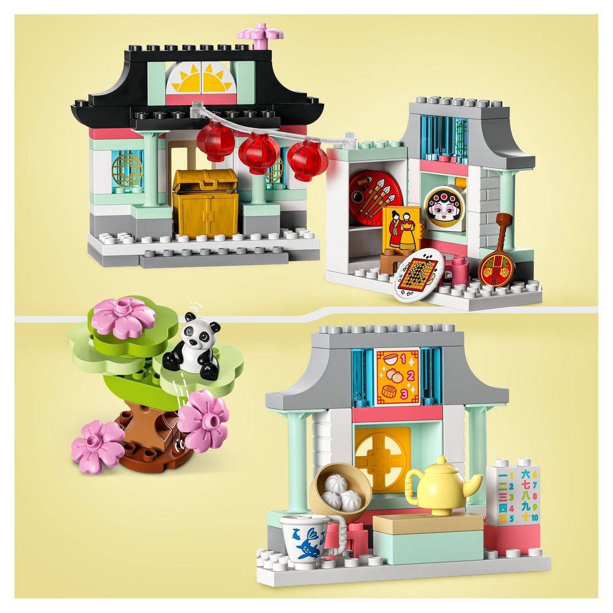 LEGO Duplo Ma ville 10411 Découvrir la culture chinoise, Jouet Éducatif, avec Figurine Panda, et Briques