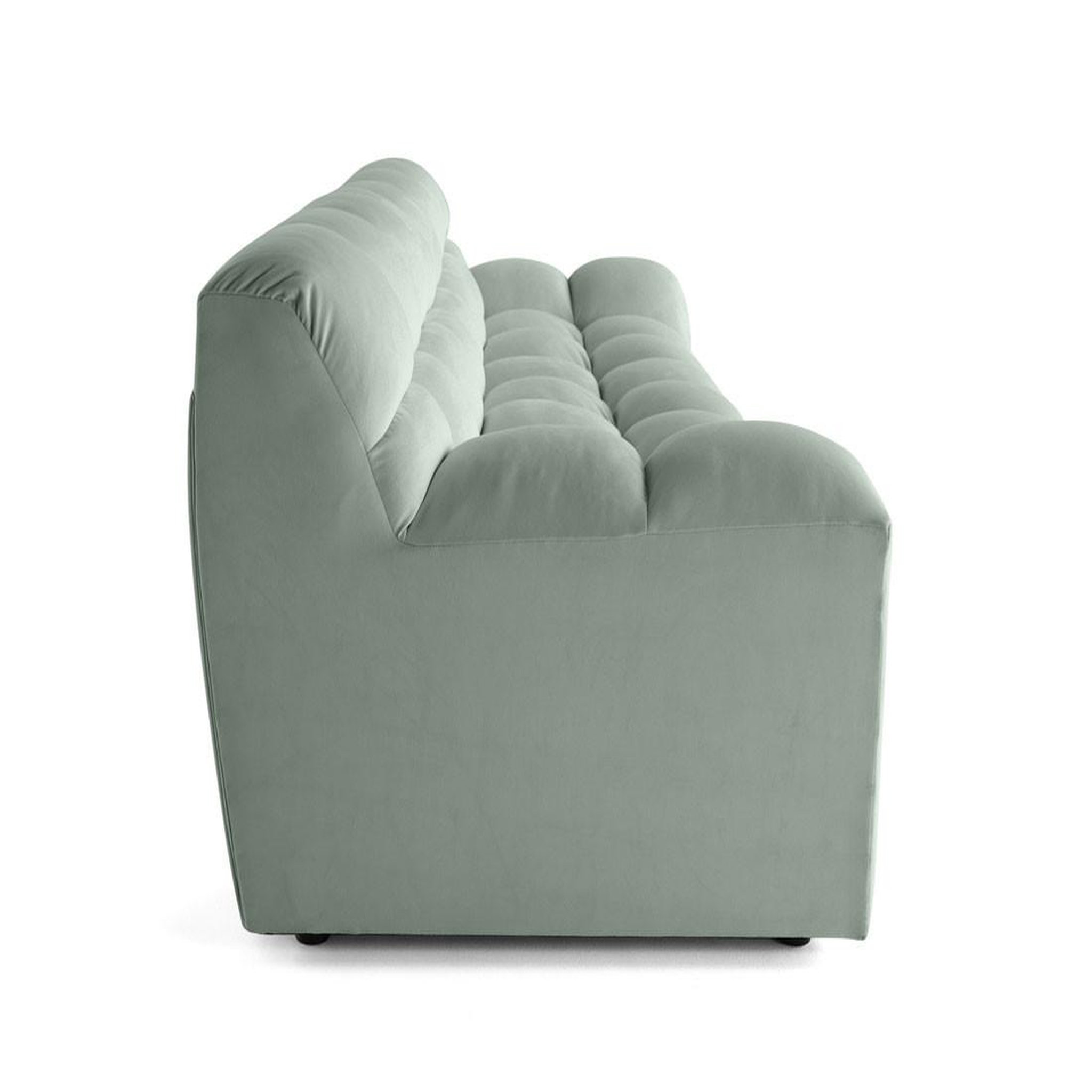 Voir la diapositive 6 : LISA DESIGN Napoli - canapé droit 4 places - en velours