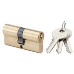 RONIS Cylindre à double entrée finition laiton poli 30x30mm RONIS 120000