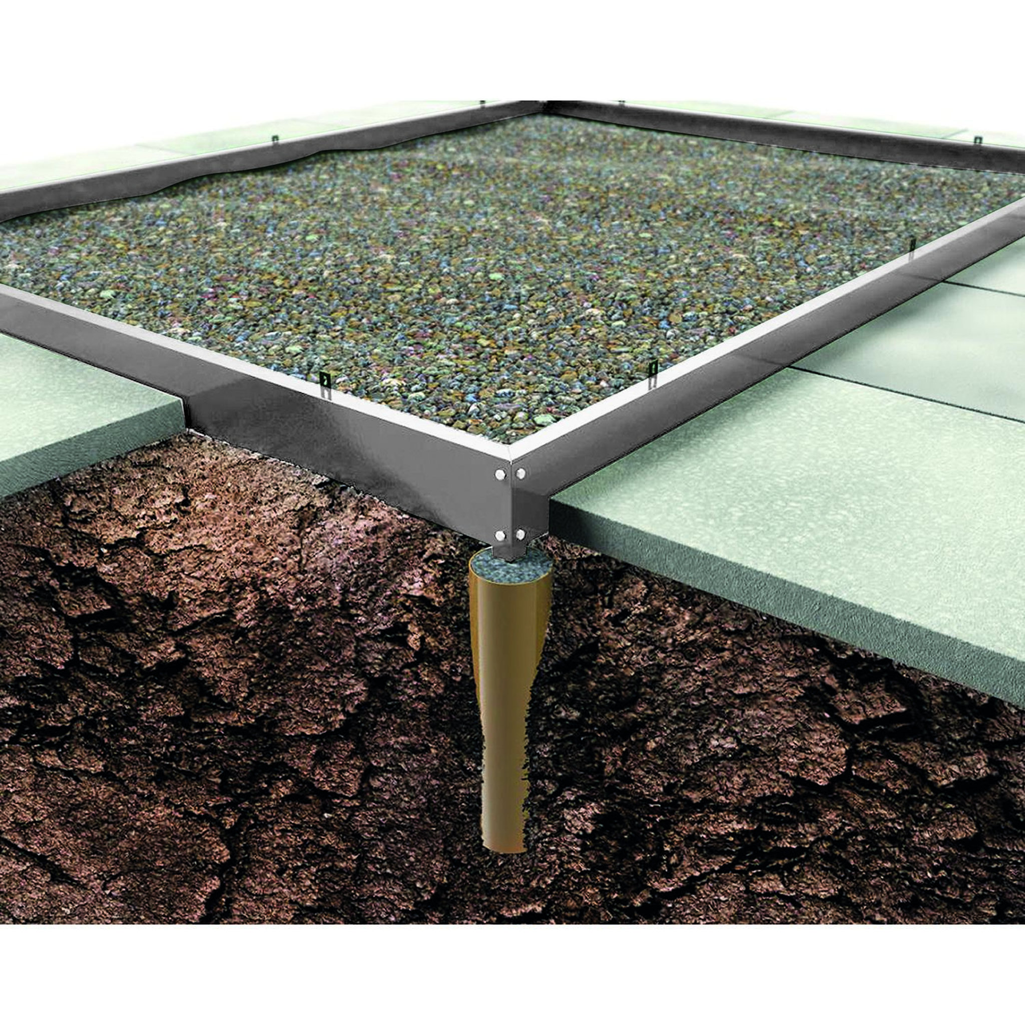 Voir la diapositive 2 : Halls Serre de jardin 8.3m² en aluminium et polycarbonate 6mm + embase - 70917 + SO1651