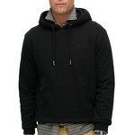 SUPERDRY Sweat Noir Homme Superdry Essential Logo HB. Coloris disponibles : Noir