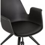 Paris Prix Chaise de Bureau Design  Mirabel  89cm Noir