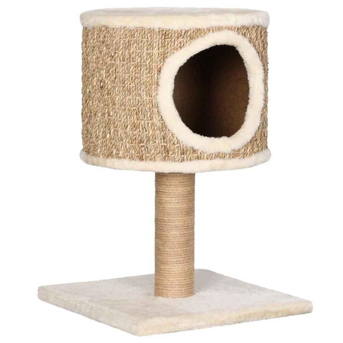 VIDAXL Arbre a chat avec appartement et griffoir 52 cm Herbiers marins