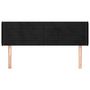 Voir la diapositive 3 : VIDAXL Tete de lit avec oreilles Noir 147x16x78/88 cm Velours