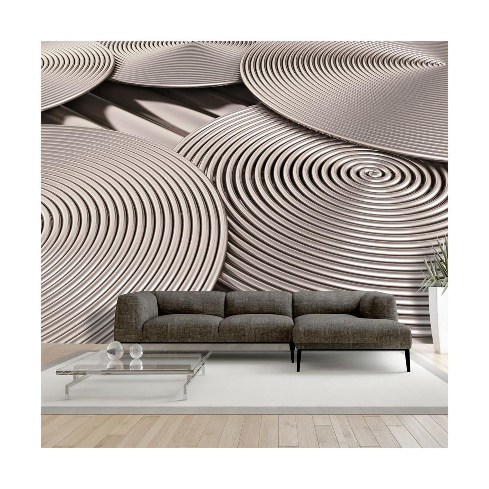 Voir la diapositive 1 : Paris Prix Papier peint  copper spirals