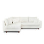 Voir la diapositive 4 : LISA DESIGN Rune - canapé d'angle gauche - 4 places - en tissu bouclette