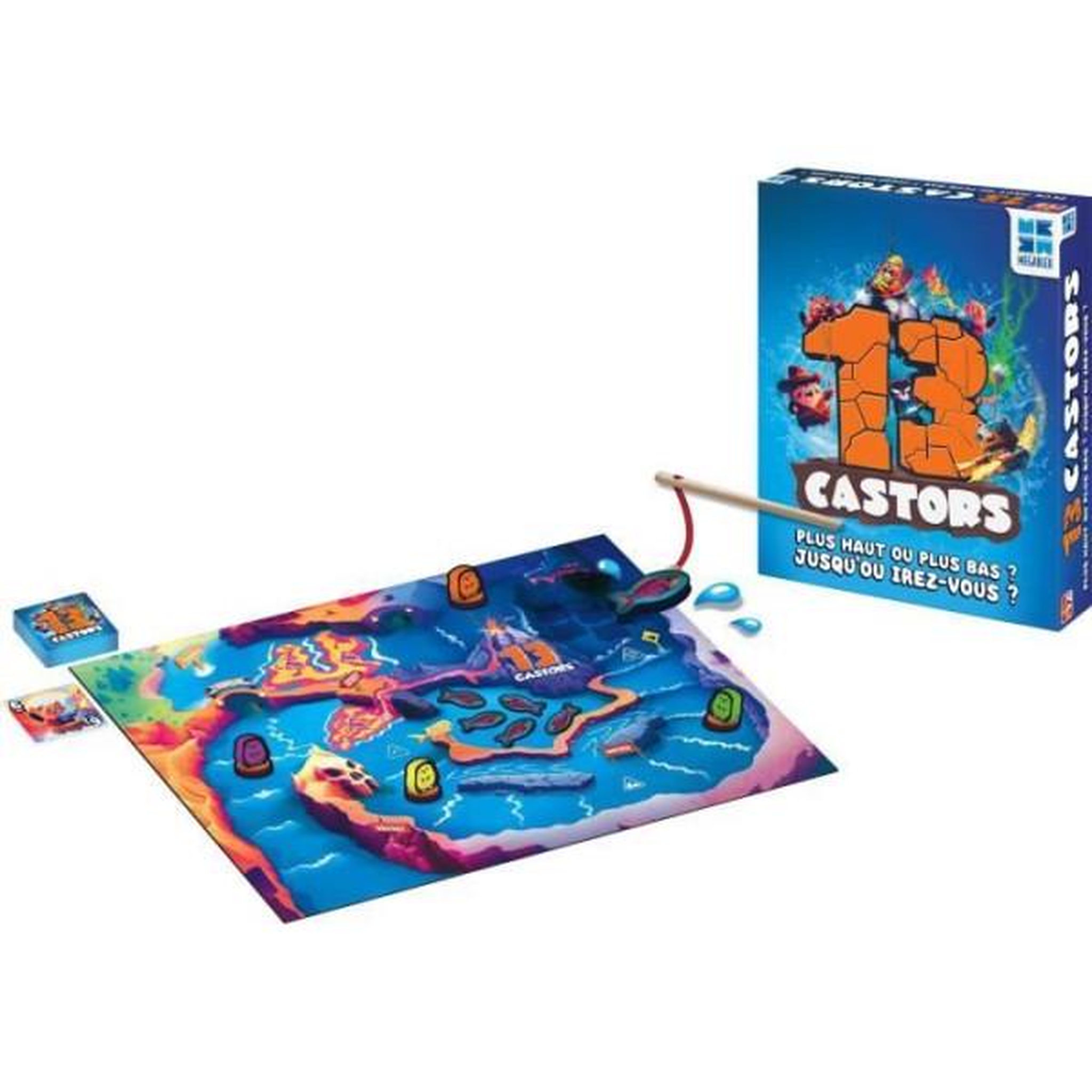 Megableu Jeu de société - megableu - 13 castors - course de castors avec prédictions et bonus