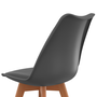 Voir la diapositive 6 : ID MARKET Lot de 8 chaises scandinaves SARA mix color blanc x2, gris clair x2, gris foncé x2, noir x2