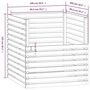 Voir la diapositive 6 : VIDAXL Composteur Gris 100x100x102 cm Bois massif de pin