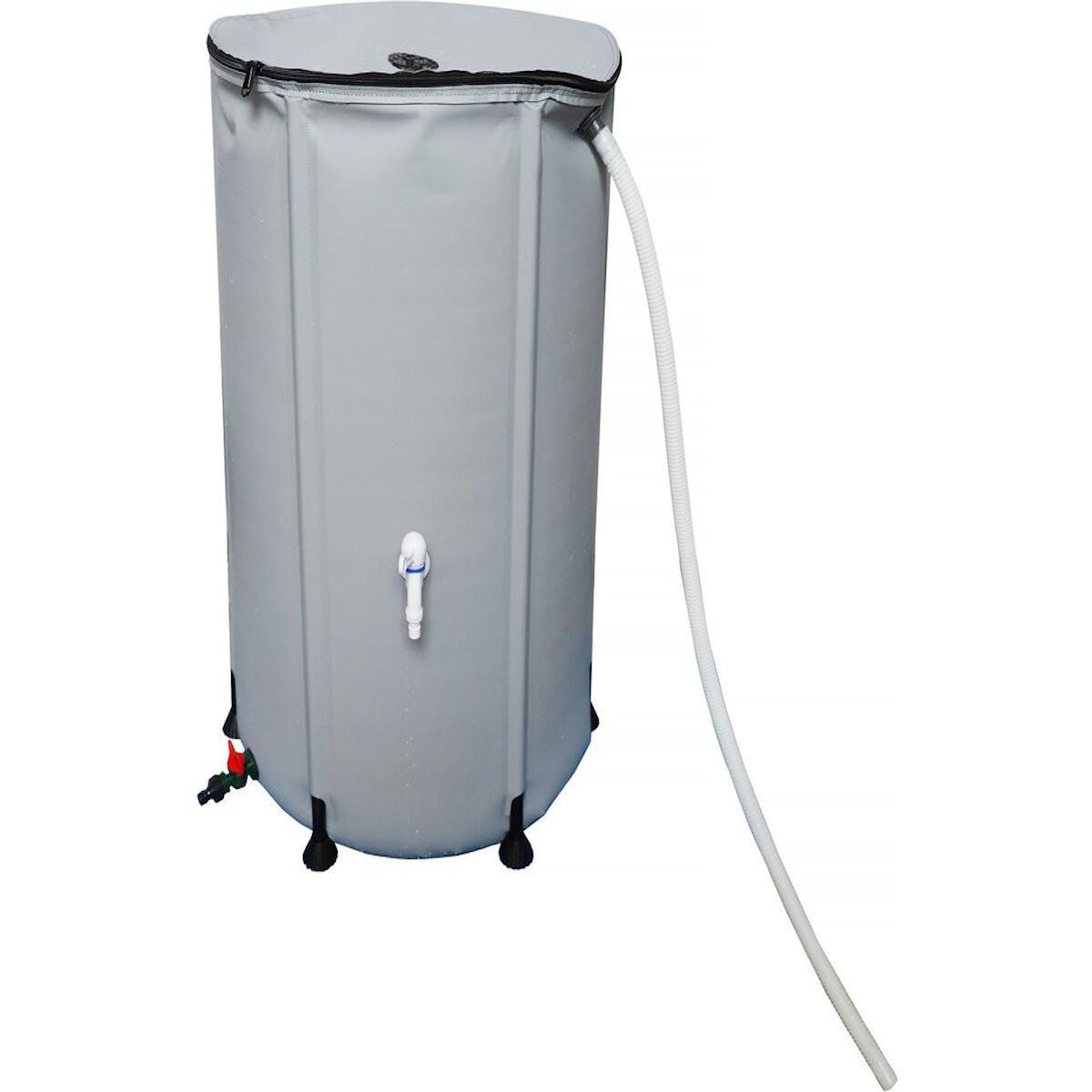 Habitat et Jardin Récupérateur d'eau souple en PVC 250 L - Gris