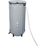 Habitat et Jardin Récupérateur d'eau souple en PVC 250 L - Gris