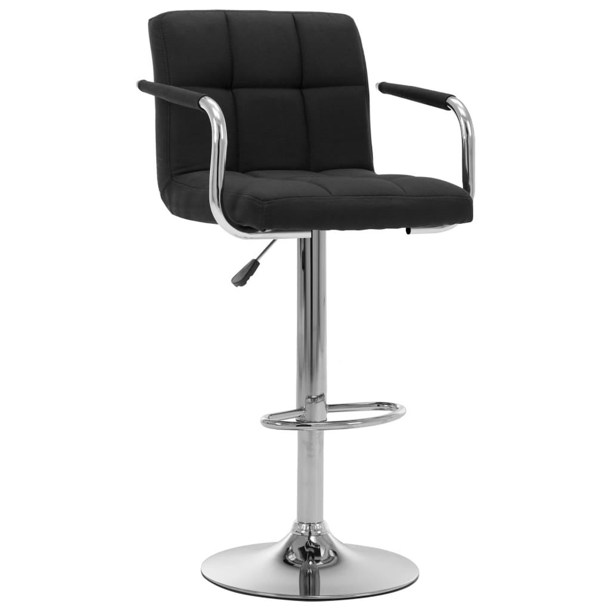 Voir la diapositive 2 : VIDAXL Chaises de bar lot de 2 noir tissu