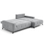 Voir la diapositive 2 : LISA DESIGN Rimini - canapé d'angle droit 4 places convertible avec coffre en tissu texturé
