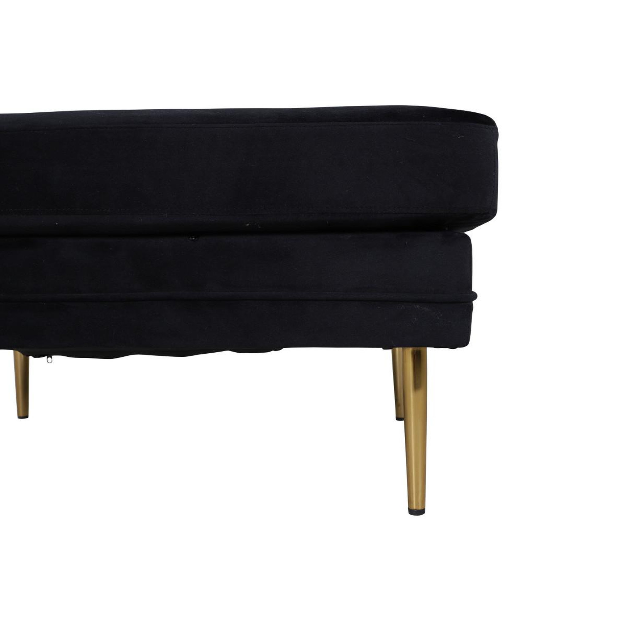 Voir la diapositive 5 : Paris Prix Pouf design en velours  boom  90cm noir