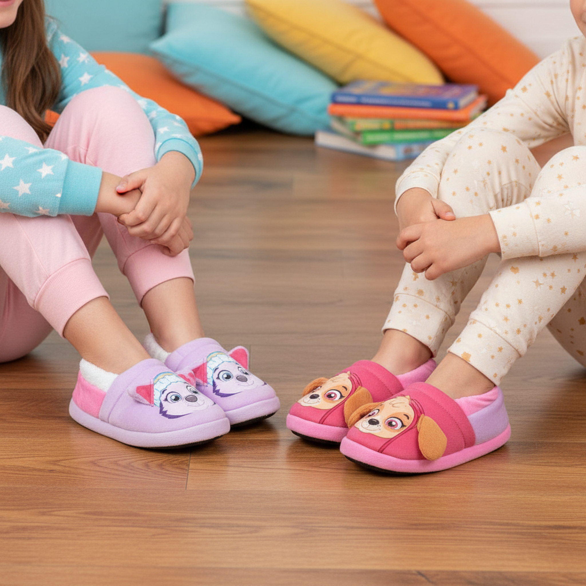 Voir la diapositive 2 : Pat Patrouille Ozabi pack 2 paires chaussons enfant pat patrouille antidérapants
