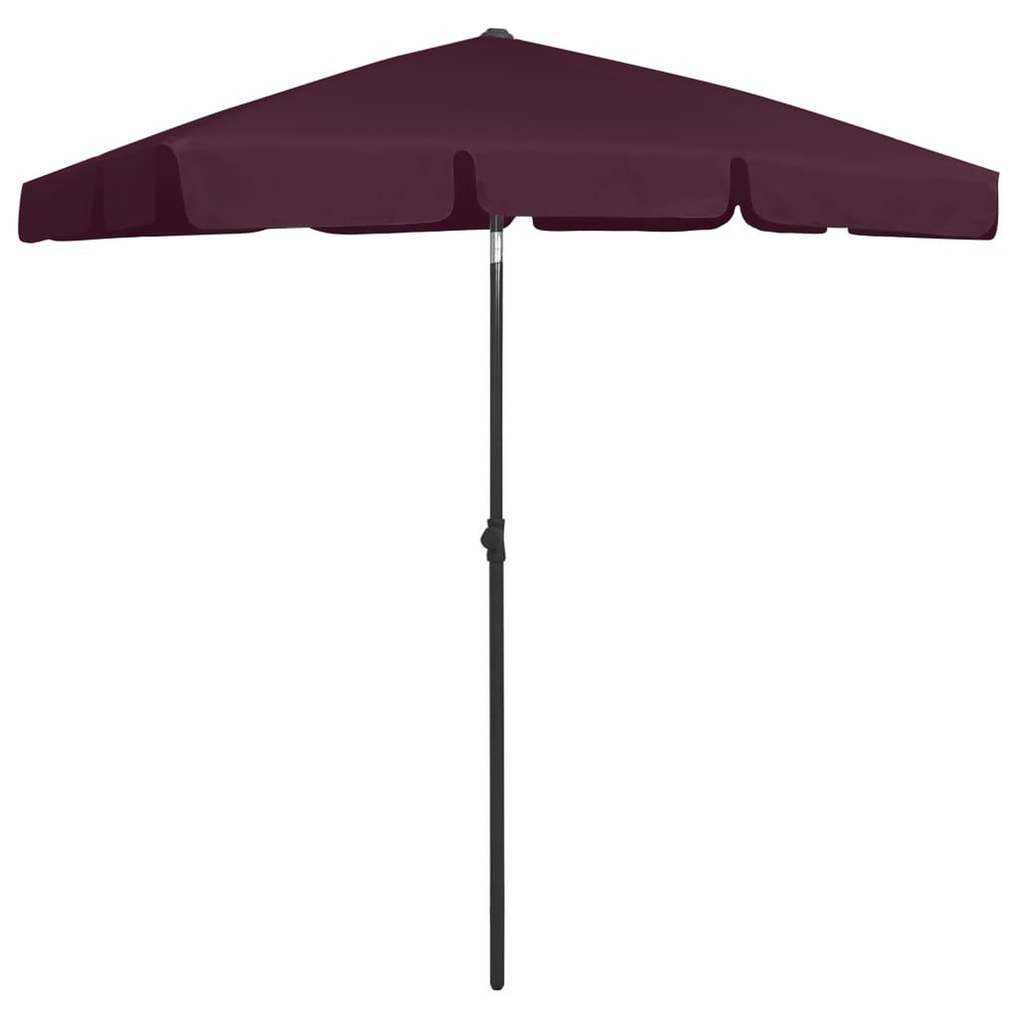 Voir la diapositive 2 : VIDAXL Parasol de plage rouge bordeaux 180x120 cm
