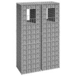 VIDAXL Poteaux a panier de gabion 2 pcs 40x40x140 cm Fer