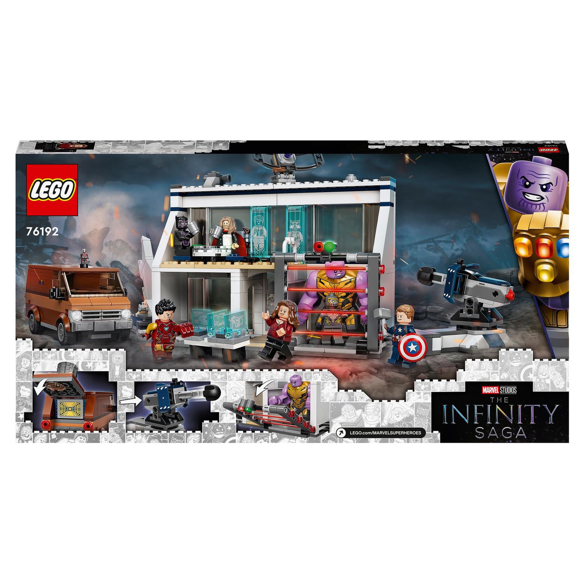 Voir la diapositive 8 : LEGO Marvel Super Heroes 76192 - The Infinity Saga - Le combat final d&rsquo;Avengers: Endgame dès 8 ans
