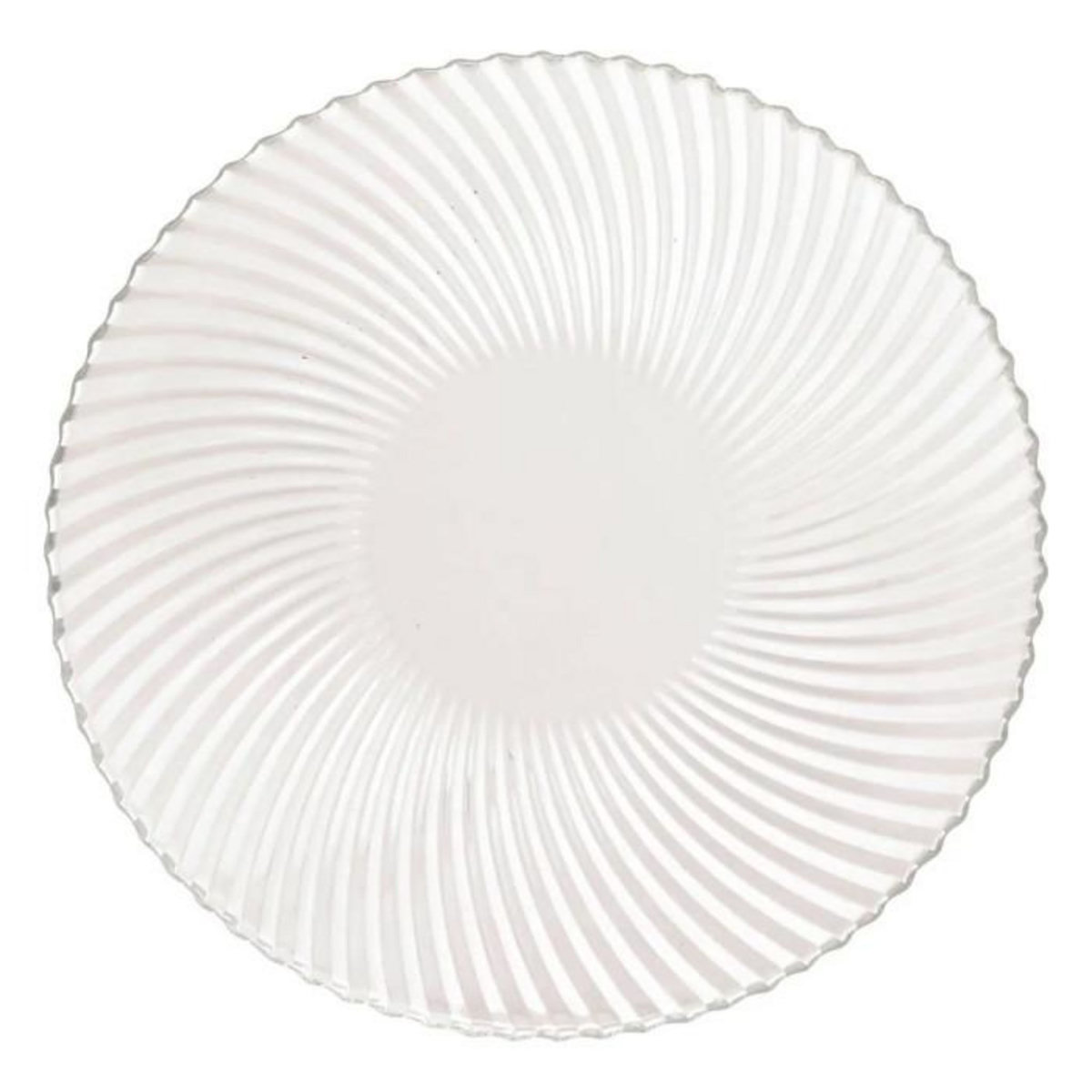 SECRET DE GOURMET Lot de 6 Assiettes à Dessert  Odyssée  20cm Transparent