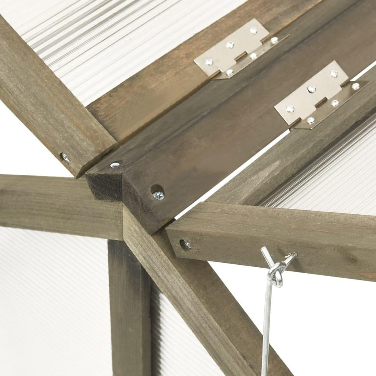 VIDAXL Serre Gris 114x80x50 cm Bois de sapin