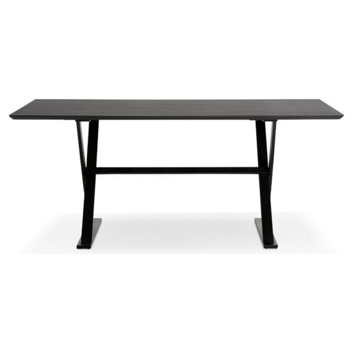 Paris Prix Table Design en Bois  Trinidad  180cm Noir