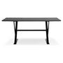 Voir la diapositive 2 : Paris Prix Table Design en Bois  Trinidad  180cm Noir