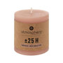 Voir la diapositive 2 : COMPTOIR DE LA BOUGIE Bougie Ronde  Rustic  7cm Rose Clair