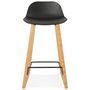 Voir la diapositive 2 : Paris Prix Tabouret de Bar Design  Toki  87cm Noir & Naturel